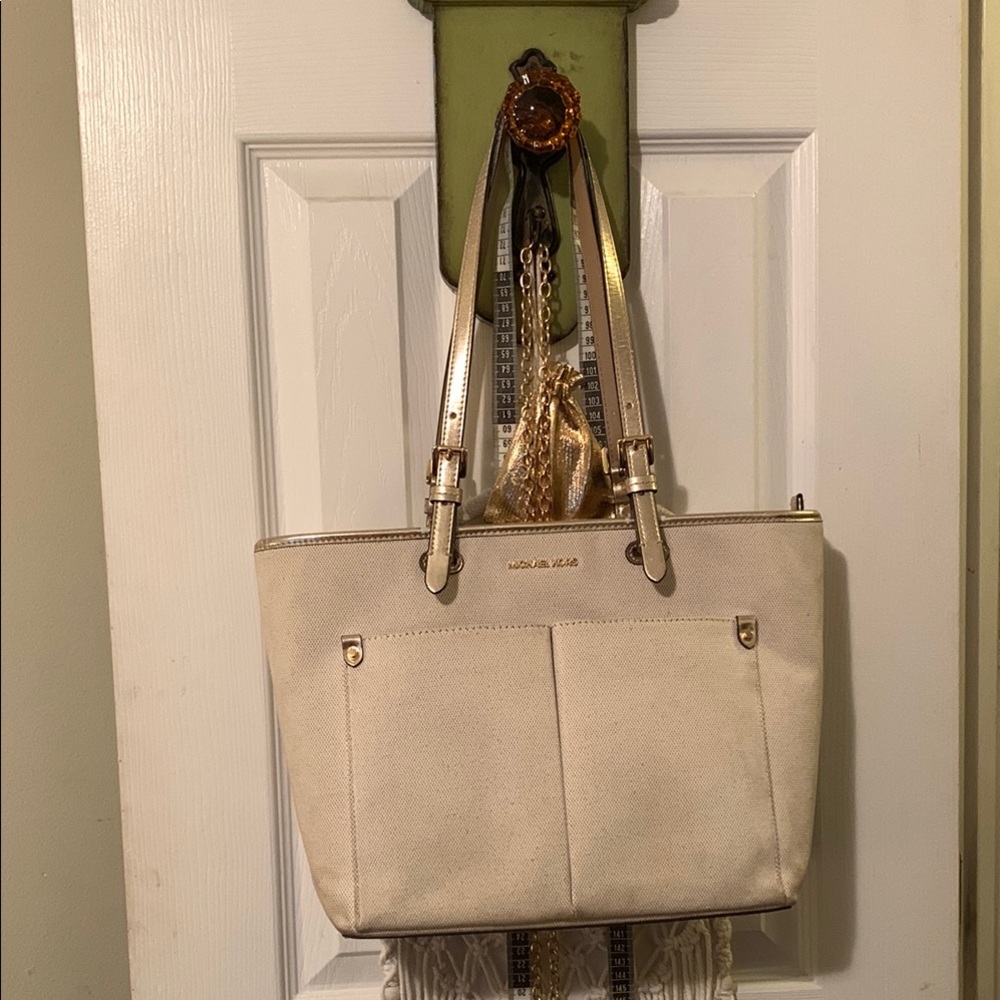 Michael Kors Beige Tote Bag